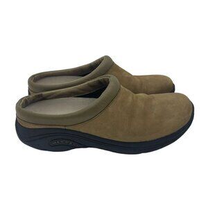 Merrell Jungle Primo Stone Slip On Mule Backless Tan Leather Upper Women's Sz 7